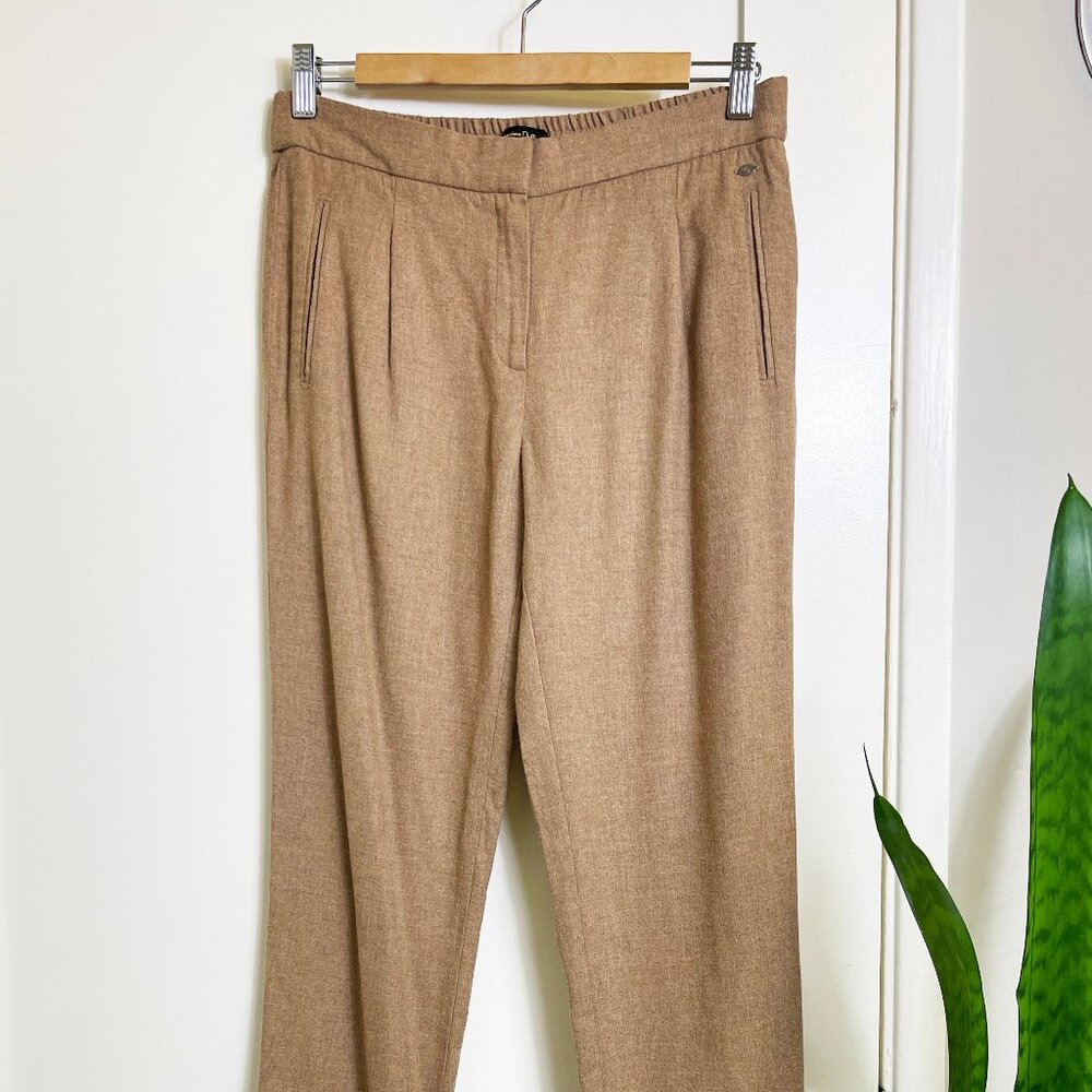 Massimo Dutti Tan / Camel Trouser With Front Plea… - image 1